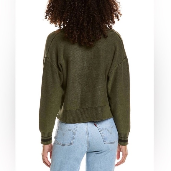 Vintage Havana Sweater Y2K Academia Cottage Pullover Cardigan | Olive Green | M - Picture 14 of 16